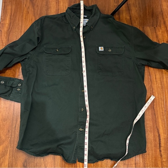 Carhartt Original Long Sleeve Button Up Shirt Size Large - Picture 7 of 8